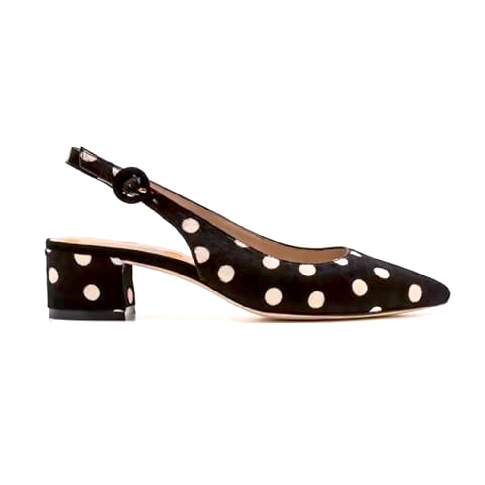 Boden Polka Dot Slingbacks